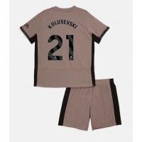 Tottenham Hotspur Dejan Kulusevski #21 Tretí Detský futbalový dres 2023-24 Krátky Rukáv (+ trenírky)